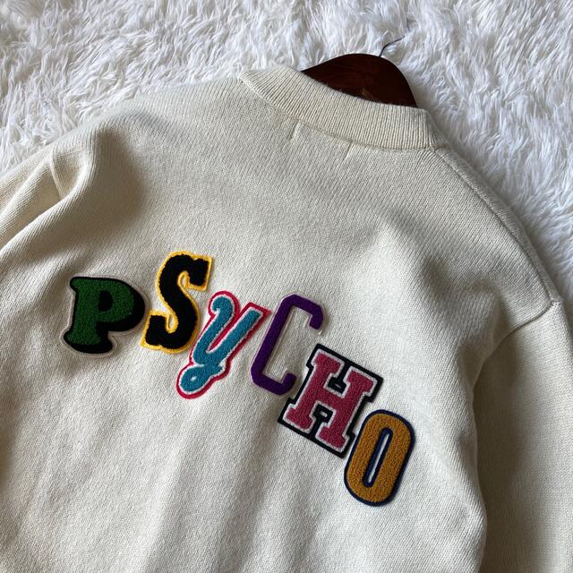 HYSTERIC GLAMOUR(ヒステリックグラマー)の★希少★ヒステリックグラマー★レタードカーディガン★PSYCHOワッペン★XL メンズのトップス(カーディガン)の商品写真