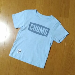 チャムス(CHUMS)の100-115cm☆チャムス ロゴ Tシャツ 水色 キッズ 男の子(Tシャツ/カットソー)