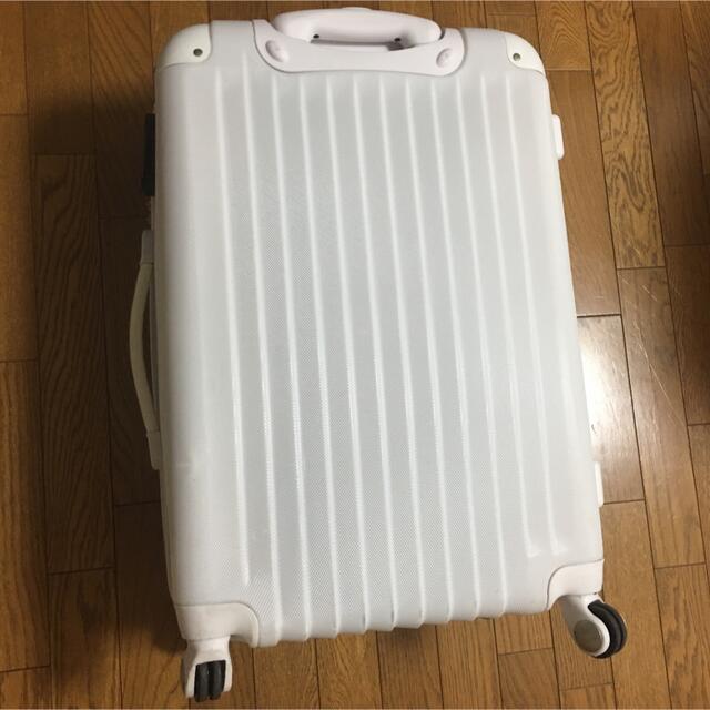 キャリーバッグ  スーツケース  　ホワイト　大容量　旅行 レディースのバッグ(スーツケース/キャリーバッグ)の商品写真