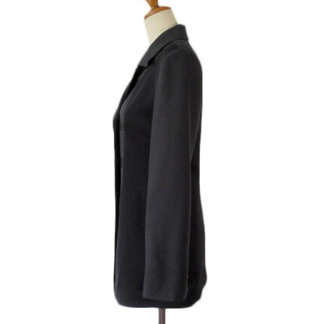 ZAZIE(ザジ)のザジ ZAZIE ジャケット ミドル 異素材 リブ 黒 ブラック レディースのジャケット/アウター(その他)の商品写真