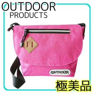 アウトドアプロダクツ(OUTDOOR PRODUCTS)の【極美品】 アウトドアプロダクツ ショルダーバッグ メッセンジャーバッグ ピンク(ショルダーバッグ)