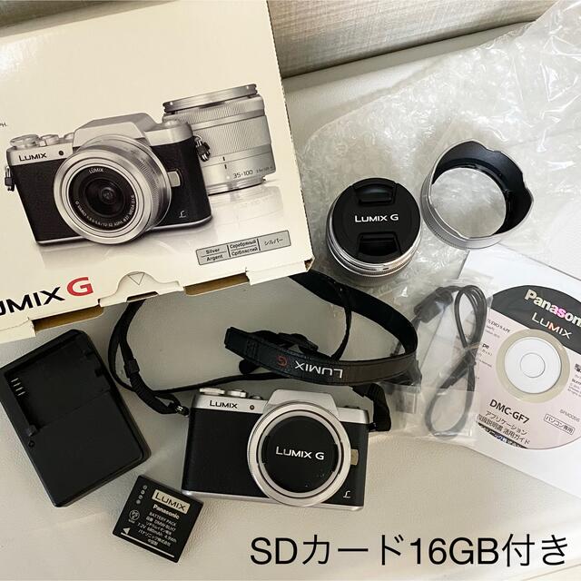 Panasonic DMC-GF7 DMC-GF7W-S SDカード付Panasonicメーカー型番