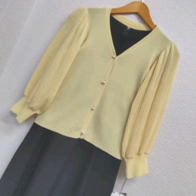 ポンヌフ♡お袖ふんわりパールボタンが可愛いサラサラ ポンヌフ♡お袖ふんわりパールボタンが可愛いサラサラ