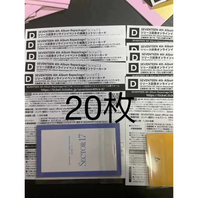 贅沢 seventeen エントリーカードD sector17 K-POP/アジア