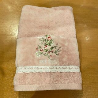 ピンクハウス(PINK HOUSE)のピンクハウスフェイスタオル刺繍ピンク(タオル/バス用品)