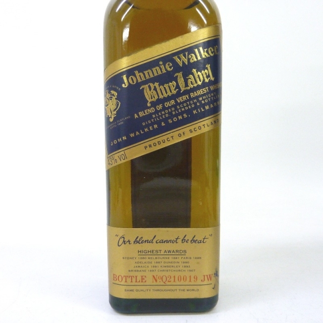 未開封★Johnny Walker【ジョニーウォーカー】 ブルーラベル 750ml 冊子付 箱付