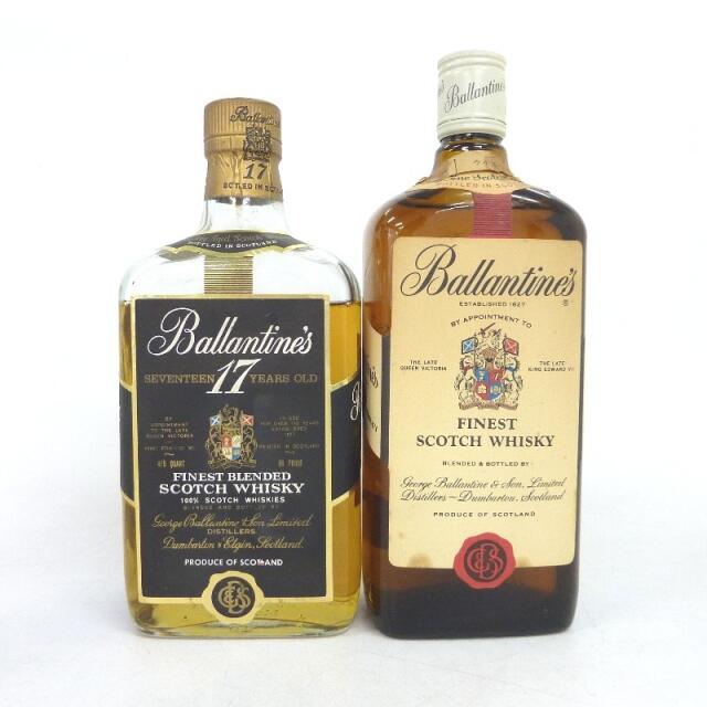 未開封★Ballantine's【バランタイン】 赤青旗 2本セット 760ml 箱なし