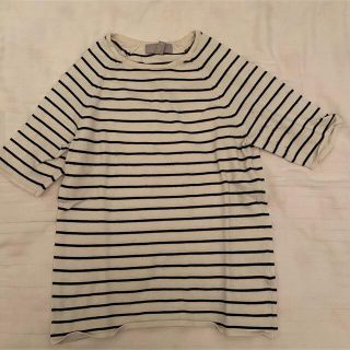 エイチアンドエム(H&M)のh&m ボーダー  カットソー　トップス　サマーニット(カットソー(半袖/袖なし))