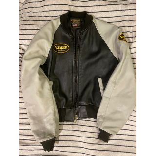VANSON - VANSON スタジャン レザーライダース チームジャケット TJV