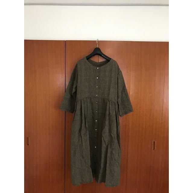 nest Robe リネン グレンチェック ワンピース 2