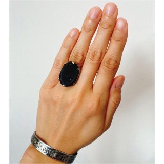 通販 専用R.ALAGANのオニキスシルバーリングです リング