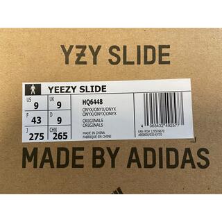 adidas - 【最安値】yeezy slide black 27.5 箱付きの通販 by こうき's ...