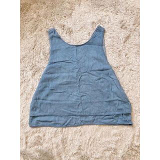 ザラ(ZARA)のデニムカットソー タンクトップ レディース 春夏 ウォッシャブルデニム (カットソー(半袖/袖なし))