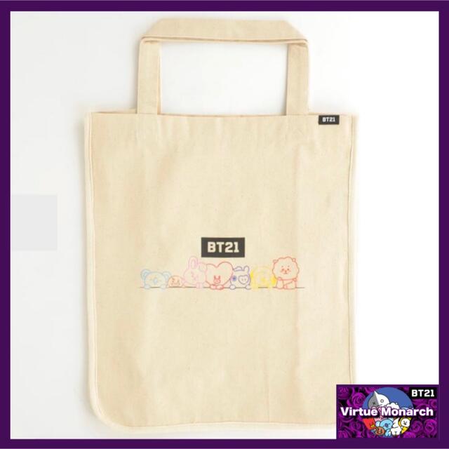 BT21(ビーティーイシビル)のBT21公式　トートバッグ　BTS エンタメ/ホビーのタレントグッズ(ミュージシャン)の商品写真