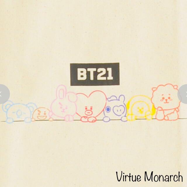 BT21(ビーティーイシビル)のBT21公式　トートバッグ　BTS エンタメ/ホビーのタレントグッズ(ミュージシャン)の商品写真