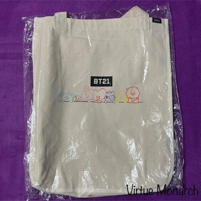 BT21(ビーティーイシビル)のBT21公式　トートバッグ　BTS エンタメ/ホビーのタレントグッズ(ミュージシャン)の商品写真