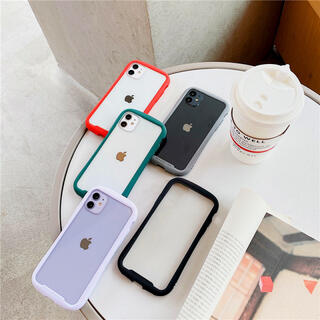 iPhone12mini ケース シンプル スマホ 韓国 人気 緑 Fの通販 by TOY's ...