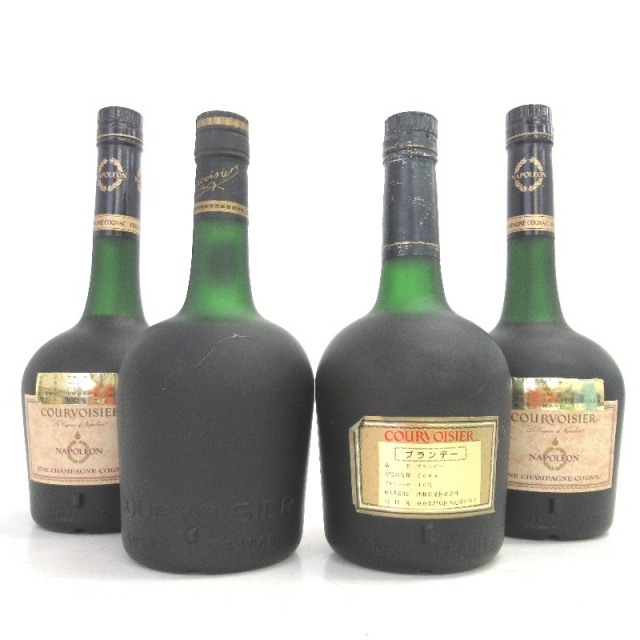 未開封 COURVOISIER【クルボアジェ】 VSOP 旧ラベル ナポレオン 4本
