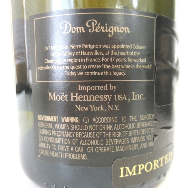 NARS(ナーズ)の未開封★Don Perignon【ドンペリニヨン】 ヴィンテージ 2004 750ml 冊子付 箱付【中古】 食品/飲料/酒の酒(シャンパン/スパークリングワイン)の商品写真