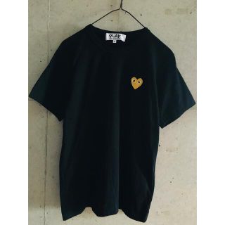 コムデギャルソン(COMME des GARCONS)の 【★美品★希少★Lサイズ！】プレイコムデギャルソン 黒 金 ハート  Tシャツ(Tシャツ(半袖/袖なし))