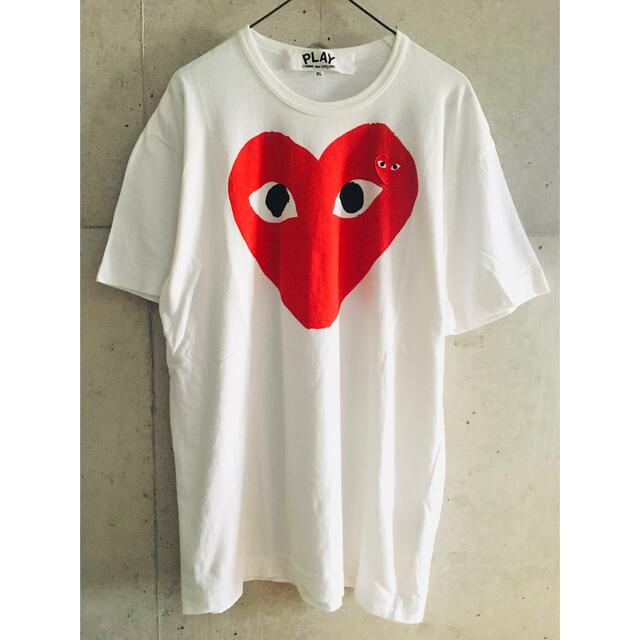 【★名作★希少★良品★メンズXL!】プレイコムデギャルソン ハート 赤 Tシャツ | フリマアプリ ラクマ