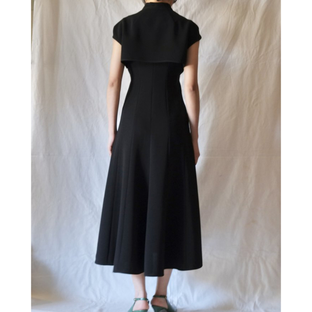 mame Flared Hole Dress with Leather Belt