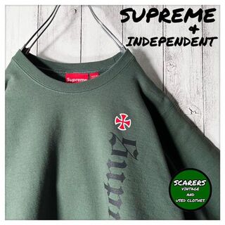 Supreme - 【極美品 カナダ製】シュプリーム インディペンデント コラボ スウェット 深緑