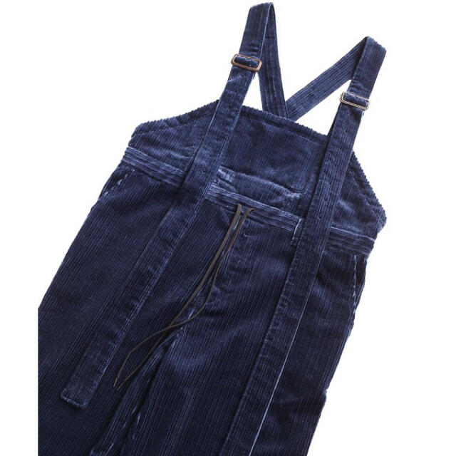 SHAREEF STEP CORDUROY SALOPETTE PANTS 紺色