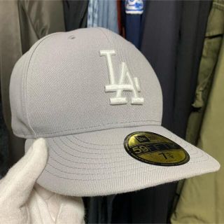 ニューエラー(NEW ERA)のNEW ERA ニューエラ LA ドジャース グレー 75/8 キャップ 帽子(キャップ)