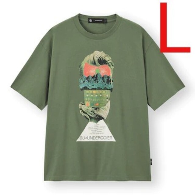 GU(ジーユー)のGU undercover アンダーカバー Tシャツ オリーブ グリーン L メンズのトップス(Tシャツ/カットソー(半袖/袖なし))の商品写真