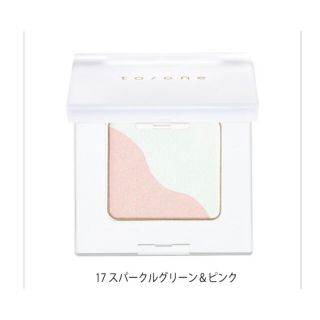 コスメキッチン(Cosme Kitchen)のto/one トーン ペタル アイシャドウ 17スパークルグリーン&ピンク(アイシャドウ)