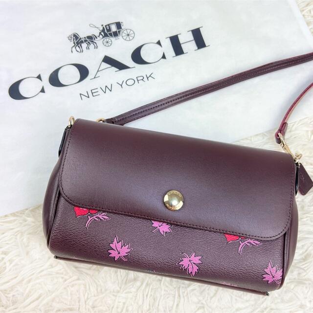 COACH 財布 花柄 ミディアム フラップ ウォレット ワイルドフラワー 新品