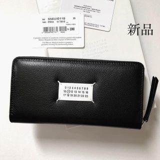 新品 ブラック メゾン マルジェラ カレンダーロゴ ウォレット 財布