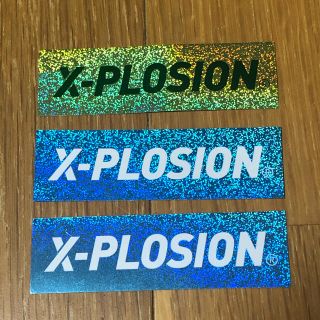 エクスプロージョンX-PLOSION ステッカー　シール3枚セット(トレーニング用品)