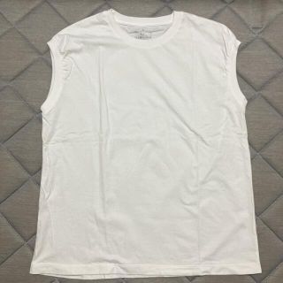 ムジルシリョウヒン(MUJI (無印良品))の無印良品 ノースリーブ タンクトップ tシャツ  美品(Tシャツ(半袖/袖なし))