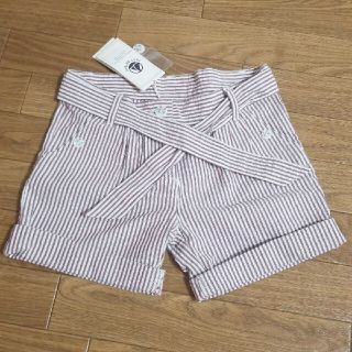 プチバトー(PETIT BATEAU)のプチバトー　リボンつきショートパンツ　5ans/110cm(パンツ/スパッツ)