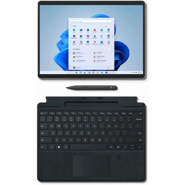 Microsoft(マイクロソフト)の❶Surface Pro8(i5/8GB/256GB) ❷カバー ❸ペン スマホ/家電/カメラのPC/タブレット(ノートPC)の商品写真