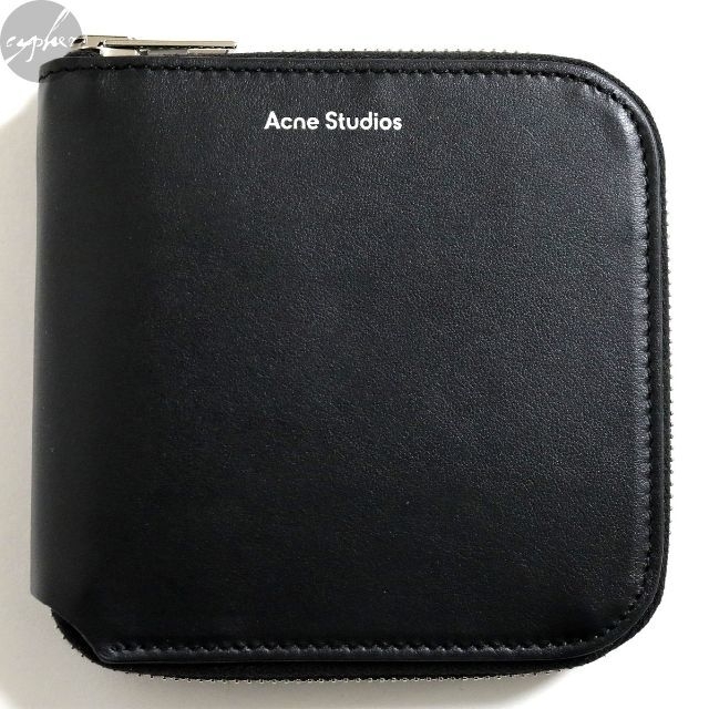 Acne Studios(アクネストゥディオズ)の新品 22SS アクネ ストゥディオズ ジッパー ウォレット 黒 レザー 財布 メンズのファッション小物(折り財布)の商品写真