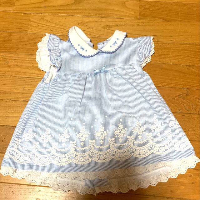 motherways(マザウェイズ)の【金土日限定】 値下げ‼︎  ベビーワンピース　76 キッズ/ベビー/マタニティのベビー服(~85cm)(ワンピース)の商品写真