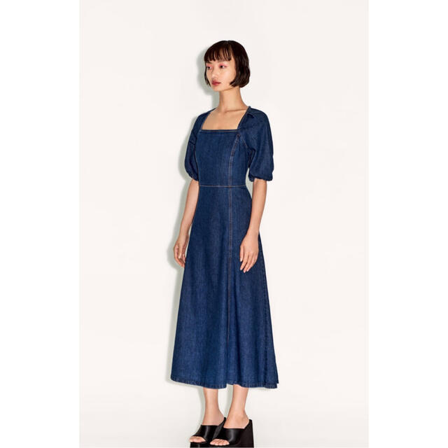 ZARA(ザラ)の新品未使用デニムワンピース☆ レディースのワンピース(ロングワンピース/マキシワンピース)の商品写真