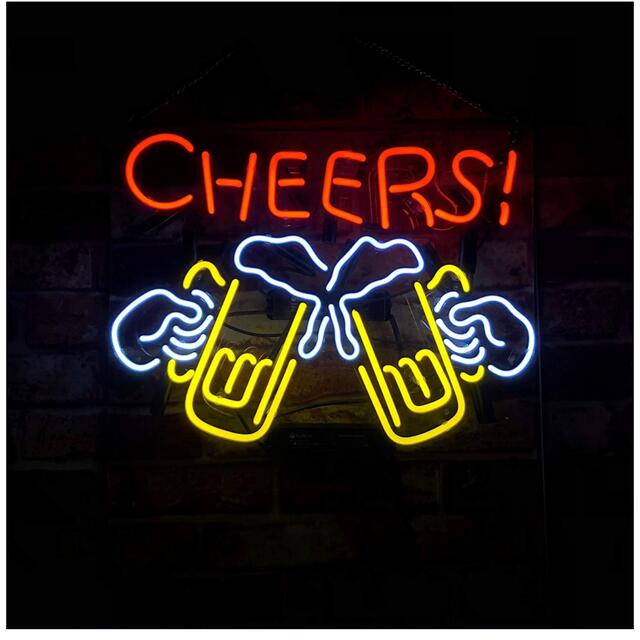 オーダーメイド ネオン管 ネオン看板 ネオン Cheers ビール 乾杯 - その他