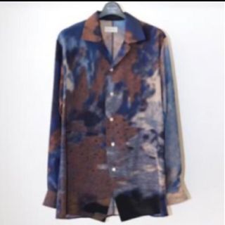 ベッドフォード(BED J.W. FORD)のPrint Open Collar Shirt (PLE)(シャツ)