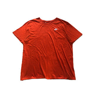 ナイキ(NIKE)の古着 NIKE ナイキ 80s 90s 刺繍ロゴ 半袖Tシャツ オレンジ XL(Tシャツ/カットソー(半袖/袖なし))