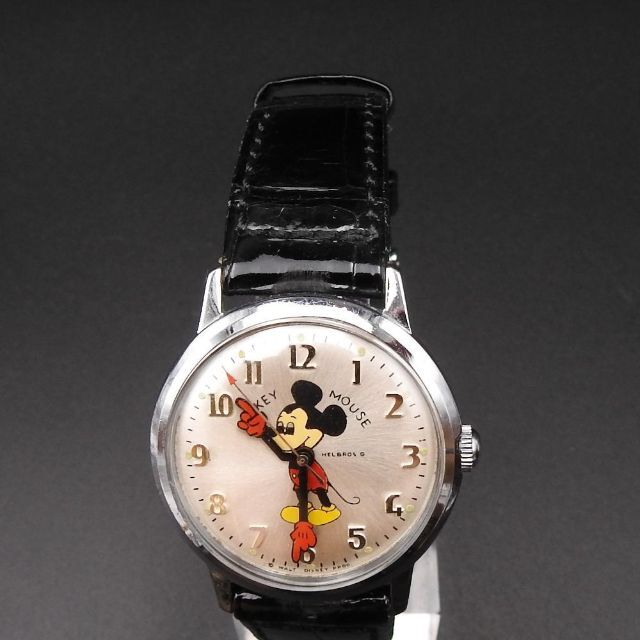 正規品 HELBROS ヘルブロス 手巻き腕時計 ミッキーマウス ディズニー