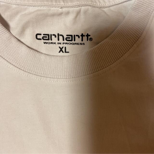 carhartt(カーハート)のCarhartt Tシャツ ワンポイント 刺繍 白 メンズのトップス(Tシャツ/カットソー(半袖/袖なし))の商品写真