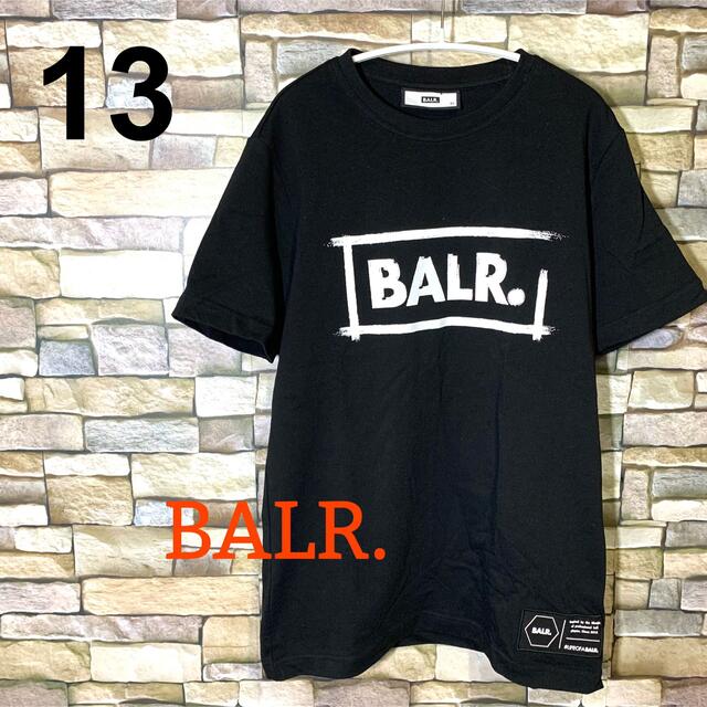 ボーラー BALR. Tシャツ 半袖 ロゴプリント コットン XS 黒 ブラック