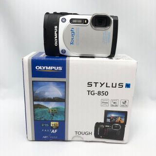 オリンパス(OLYMPUS)のOLYMPUS デジタルカメラ STYLUS TG-850 Tough ホワイト(コンパクトデジタルカメラ)