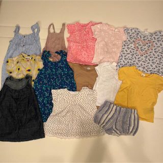 ベビーギャップ(babyGAP)の80〜90cm 女の子　春〜秋　まとめ売り14枚(Ｔシャツ)