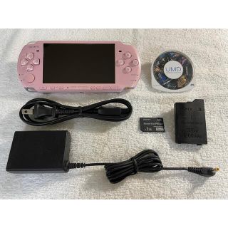 プレイステーションポータブル(PlayStation Portable)の☆良品☆ PSP-3000  ブロッサムピンク(携帯用ゲーム機本体)