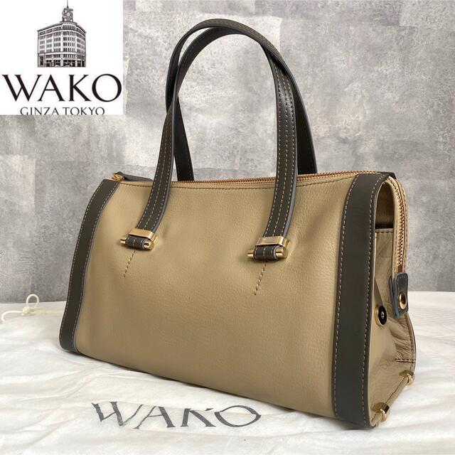 大人気定番商品 【極美品】WAKO 銀座和光 ハンドバッグ ゴールド金具